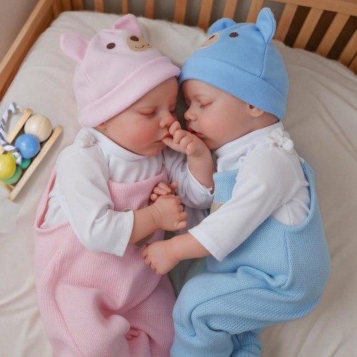 Reborn baby doll twins - 17",