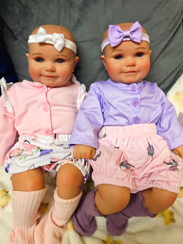 Adorable twin baby girls - twin,