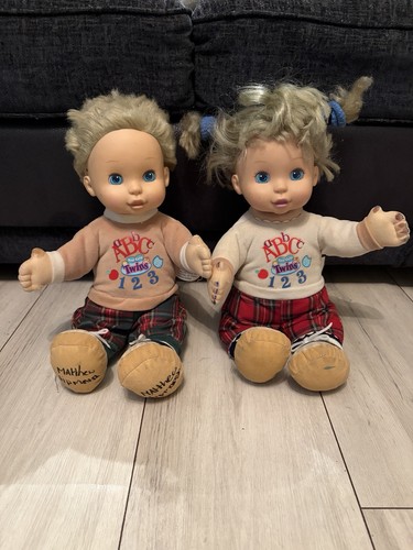 Vintage too cute - cute, twins