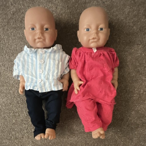 Twin baby dolls with - twin, blue
