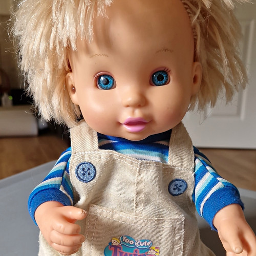 Play doll boy twin blonde - b&m,