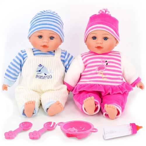 Twin baby doll girl boy - doll, bibi