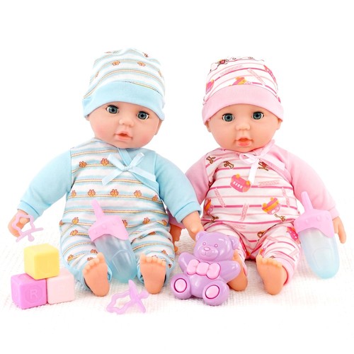 Twin baby dolls - twin, vinyl